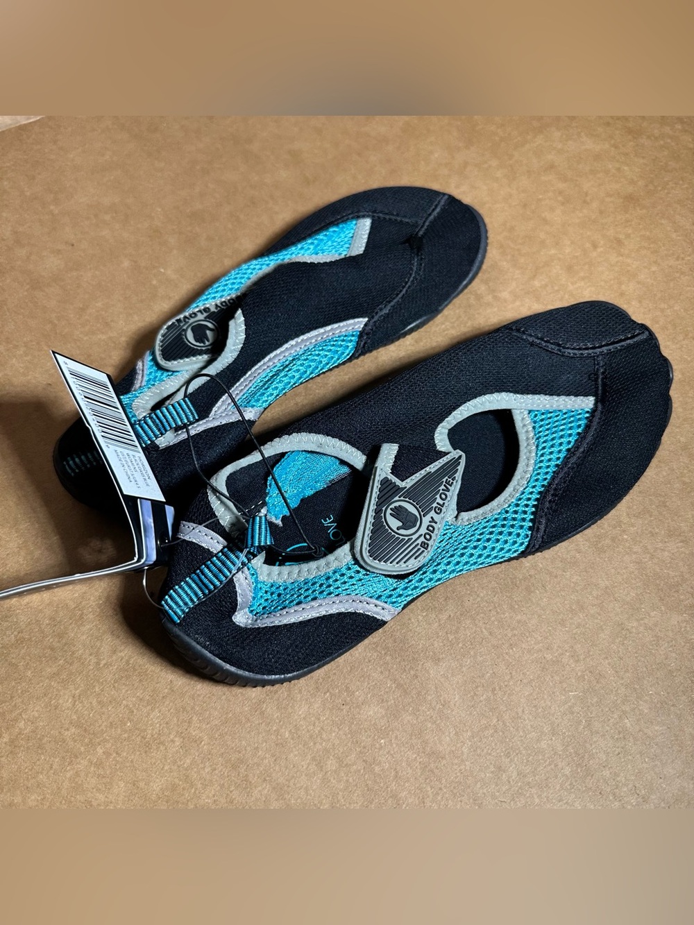 Body Glove Aqua Mesh Women’s Water Shoes - US Size 7, Black & Oasis Blue